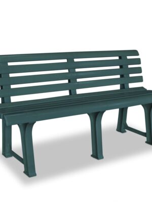 Garden Bench 145.5 cm Plastic Green