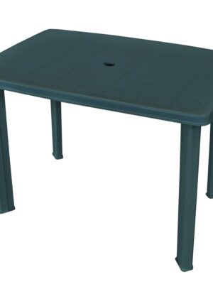 Garden Table Green 101x68x72 cm Plastic