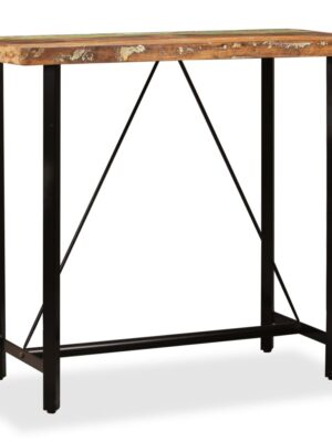 Bar Table Solid Reclaimed Wood 120x60x107 cm