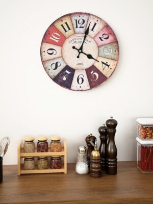 Vintage Wall Clock Colourful 30 cm