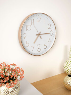 Wall Clock 30 cm Rose Gold