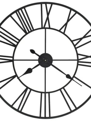 Vintage Wall Clock with Quartz Movement Metal 80 cm XXL