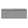 Garden Shed 257x489x181 cm Metal Grey