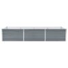 Garden Raised Bed Galvanised Steel 240x80x45 cm Grey