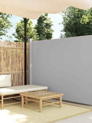 Retractable Side Awning 160 x 500 cm Grey