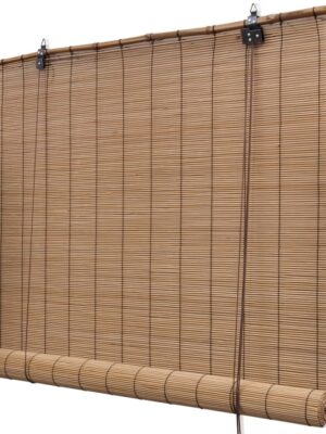 Brown Bamboo Roller Blinds 100 x 160 cm