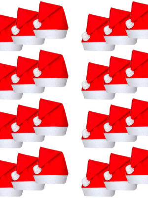 24 Santa Claus Christmas Hats