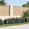 Garden Raised Bed Anthracite 240x80x45 cm Galvanised Steel