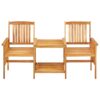 Garden Chairs with Tea Table 159x61x92 cm Solid Acacia Wood