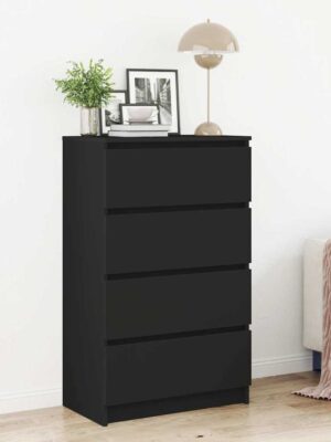 Sideboard Black 60x35x98.5 cm Engineered Wood