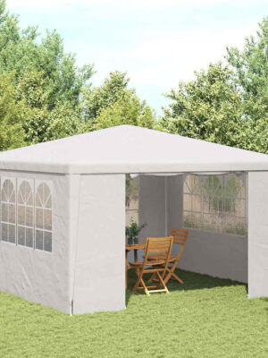 Professional Party Tent with Side Walls 4x4 m White 90 g/m?