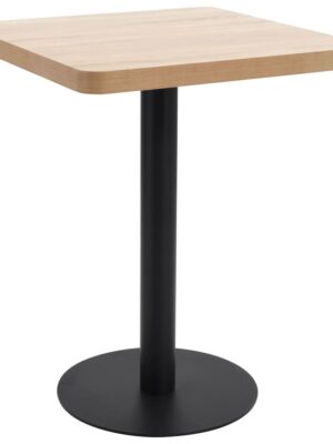 Bistro Table Light Brown 60X60 cm MDF