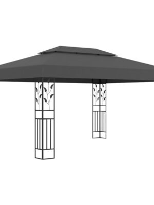 Gazebo with Double Roof 3x4m Anthracite