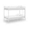 Bunk Bed without Mattress White Metal 90x200cm