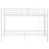 Bunk Bed without Mattress White Metal 90x200cm