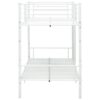 Bunk Bed without Mattress White Metal 90x200cm