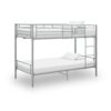 Bunk Bed without Mattress Grey Metal 90x200 cm