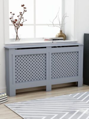 Radiator Cover Anthracite 152x19x81.5 cm MDF