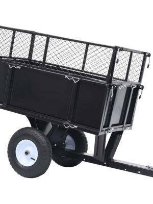 Tipping Trailer for Lawn Mower 150 kg Load