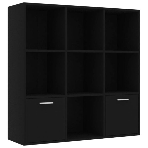8719883869759_a_en_hd_1.jpg Book Cabinet Black 98x30x98 cm Engineered Wood