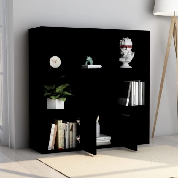 8719883869759_g_en_hd_2.jpg Book Cabinet Black 98x30x98 cm Engineered Wood