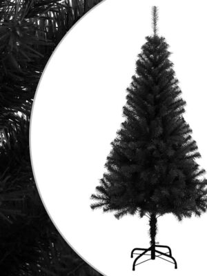 Artificial Christmas Tree with Stand Black 150 cm PVC