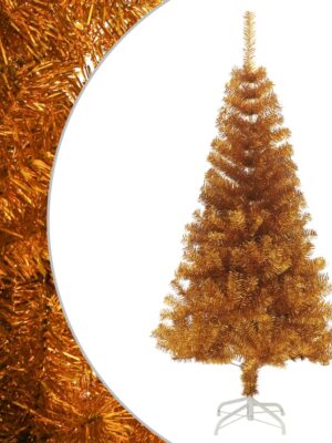Artificial Christmas Tree with Stand Gold 150 cm PET