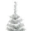 Artificial Christmas Tree with Stand Silver 150 cm PET