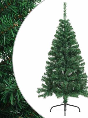 Artificial Half Christmas Tree with Stand Green 150 cm PVC