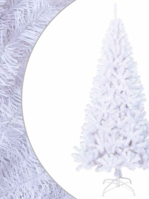 Artificial Christmas Tree with Thick Branches White 180 cm PVC