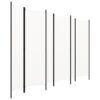 6-Panel Room Divider White 300x180 cm