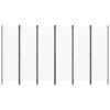 6-Panel Room Divider White 300x180 cm