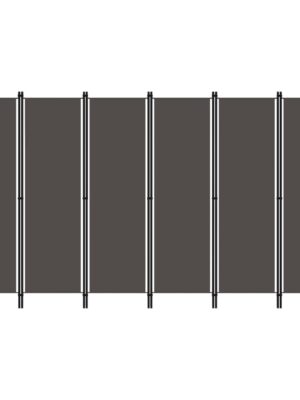 6-Panel Room Divider Anthracite 300x180 cm