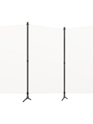 3-Panel Room Divider White 260x180 cm