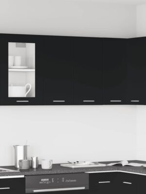 Hanging Cabinet Lyon Black 60x31x60 cm Engineered Wood