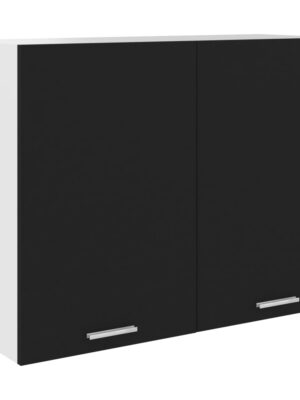 Hanging Cabinet Lyon Black 80x31x60 cm Engineered Wood