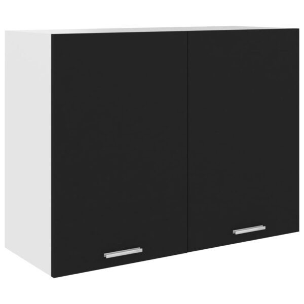 Hanging Cabinet Lyon Black 80x31x60 cm Engineered Wood