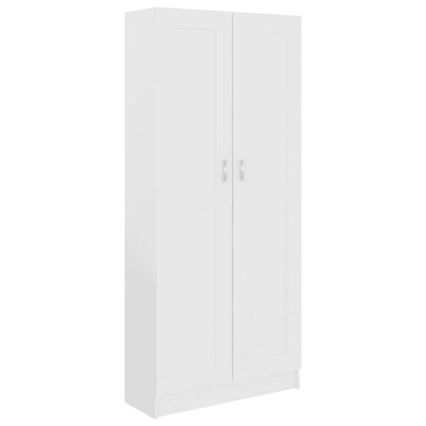 Book Cabinet White 82.5x30.5x185.5 cm Engineered Wood