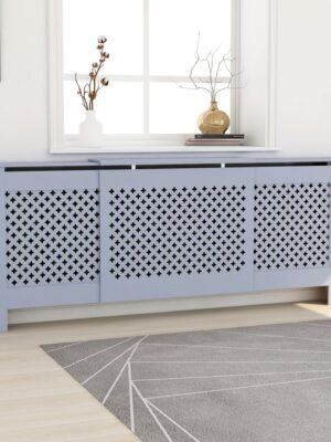 MDF Radiator Cover Grey 205 cm