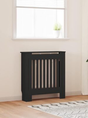 MDF Radiator Cover Black 78 cm