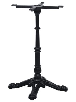 Bistro Table Leg Black 52x52x72 cm Cast Iron