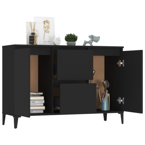 Sideboard Black 102x35x70 cm Engineered Wood