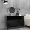 Sideboard Black 102x35x70 cm Engineered Wood