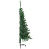 Artificial Half Christmas Tree with Stand Green 120 cm PVC