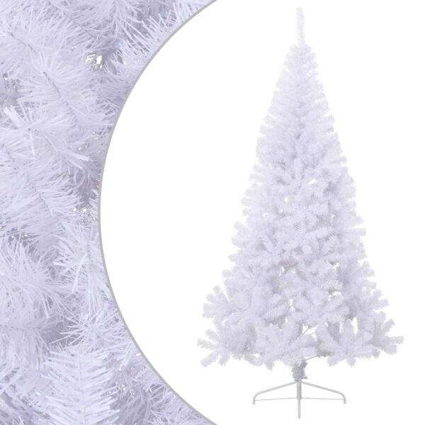 8720286361511_a_en_hd_1.jpg Artificial Half Christmas Tree with Stand White 180 cm PVC