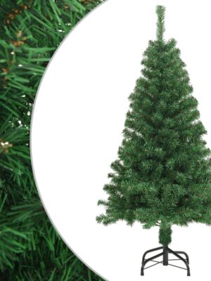 Artificial Christmas Tree with Thick Branches Green 120 cm PVC