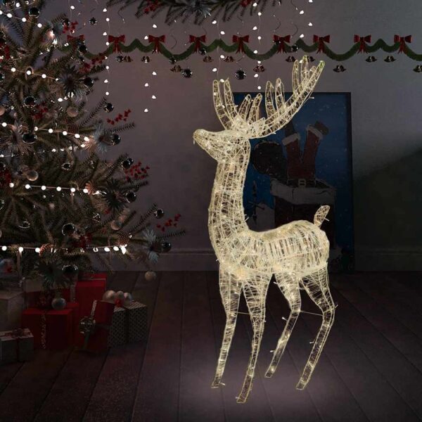 XXL Acrylic Christmas Reindeer 250 LED 180 cm Warm White