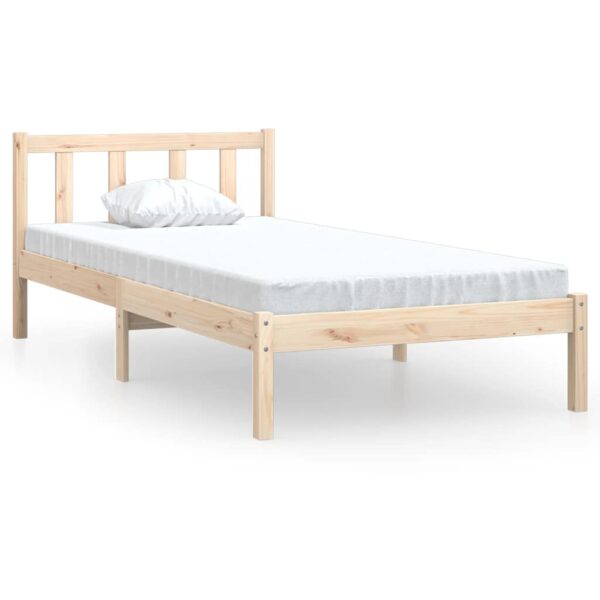 810067  Bed Frame without Mattress Solid Wood 90x200 cm