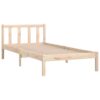 810067  Bed Frame without Mattress Solid Wood 90x200 cm