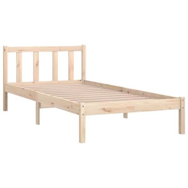 810067  Bed Frame without Mattress Solid Wood 90x200 cm